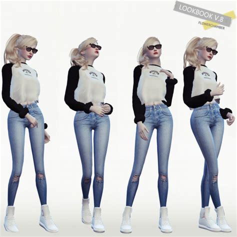 Flower Chamber Lookbook V8 10 Poses Set • Sims 4 Downloads