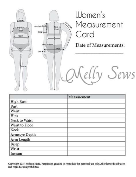 How To Measure Women Are You Doing It Wrong Melly Sews Sewing