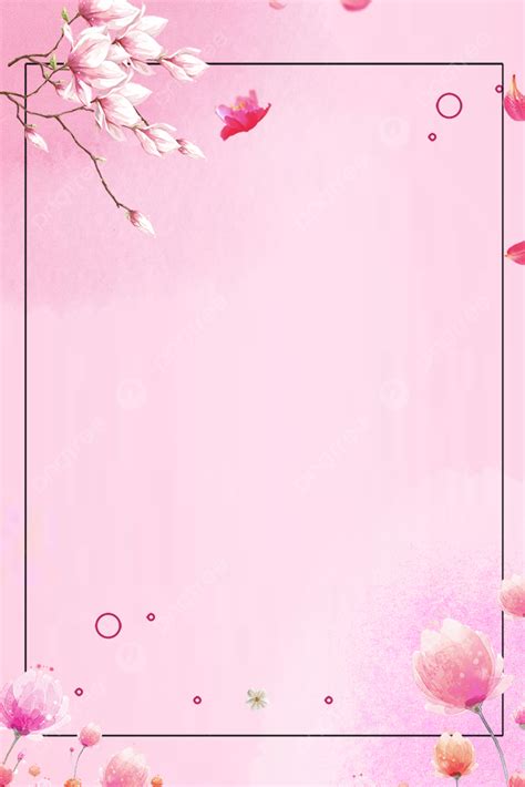 Pink Frame Flower Petal Background Wallpaper Image For Free Download