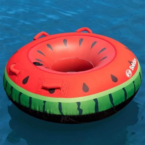 Swimline Inflatable Lake Ocean Water Single Rider Towable Tube Float Watermelon 1 Piece Kroger