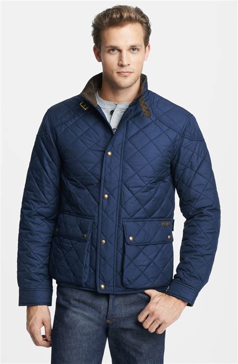 Polo Ralph Lauren Cadwell Quilted Bomber Jacket In Blue For Men