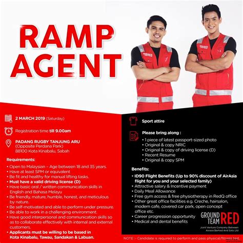 Greet every customer with a big smile and enthusiasm. AirAsia Ramp Agent Walk-in Interview [Kota Kinabalu ...