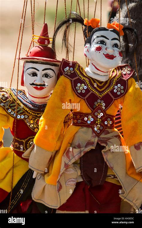 Burmese Puppets In Bagan In Myanmar Burma Stock Photo Alamy