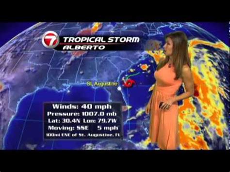 WSVN Weather Julie Durda Orange You Glad To See Her 5 21 2012 YouTube