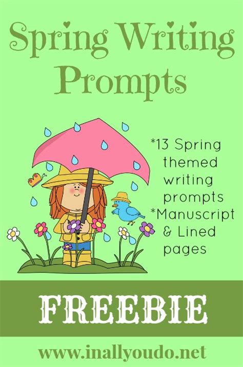 Spring Writing Prompts Freebie Blessed Beyond A Doubt