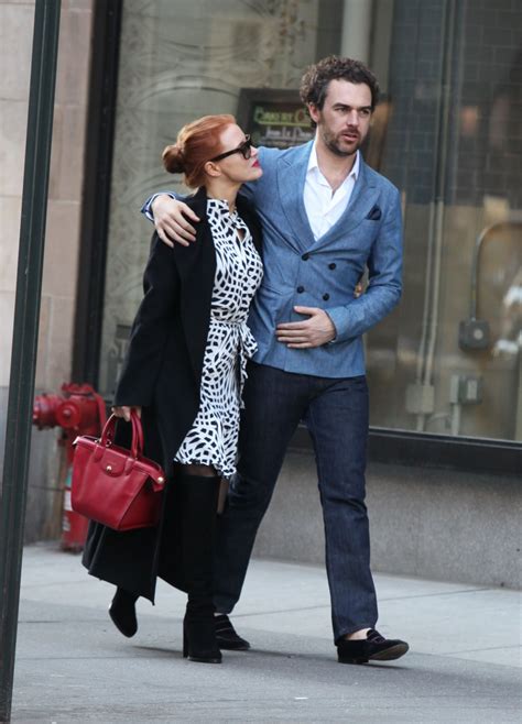 Jessica, 40, wore an elegant white strapless dress for the ceremony at gian luca's family estate, close to the romantic city of venice. JESSICA CHASTAIN and Gian Luca Passi De Preposulo Out and ...