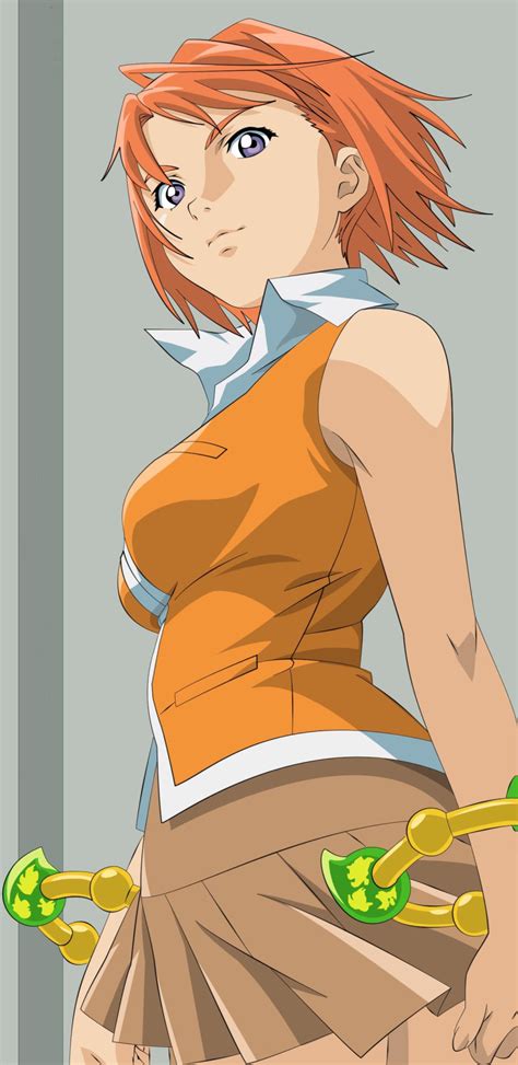 Tokiha Mai My Hime My Otome Absurdres Highres Vector Trace 00s 1girl Orange Shirt