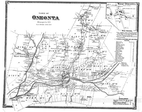Fw Beers 1868 Atlas Of Otsego County Ny