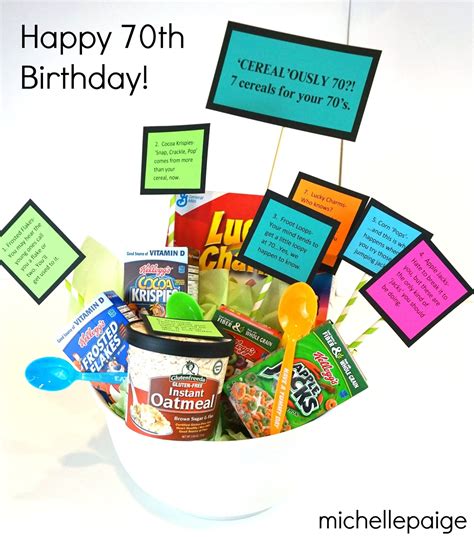 Gift ideas for 70 year old woman birthday. michelle paige blogs: Humorous Gift for a 70 Year Old ...