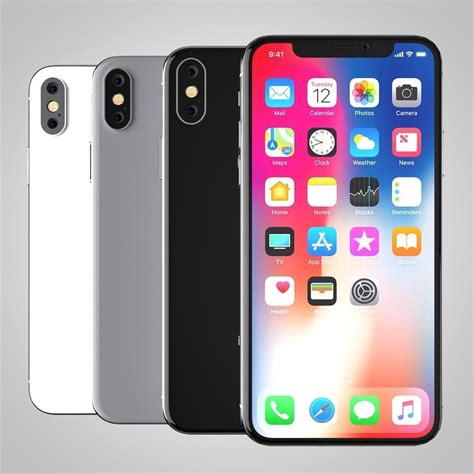 3d Model Apple Iphone X 2017 Electronics Cgtrader