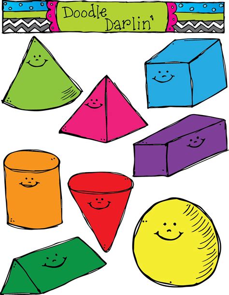 2d And 3d Shapes Clipart Clip Art Library