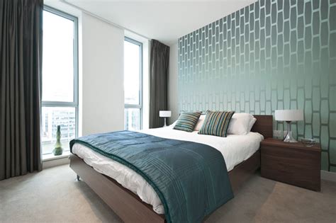 40 beautiful bedroom wallpaper ideas to envelop yourself with style. Cellular Wallpaper - Modern - Bedroom - Detroit - by The ...