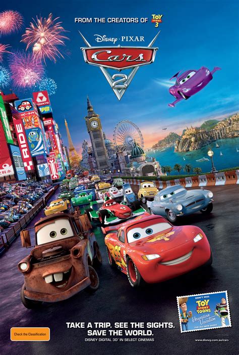 Image Cars2auposterpng Pixar Wiki Fandom Powered By Wikia