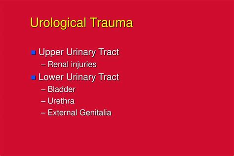 Ppt Urological Emergencies For The Non Urologist Powerpoint