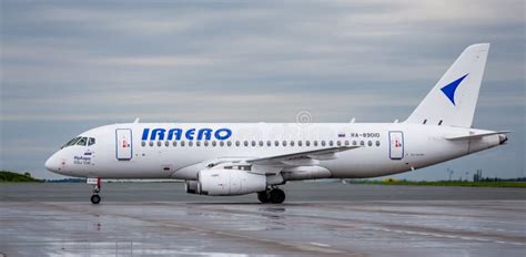 Passenger Airplane Sukhoi Superjet 100 Ssj 100 Of Iraero Company On