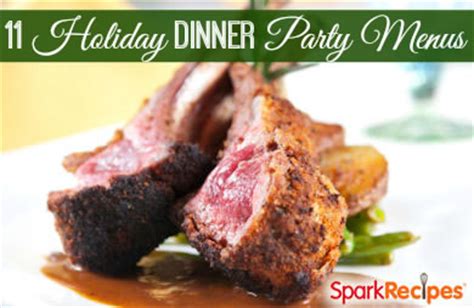 Just because you're hosting a cosy get together with a few close friends. 11 Holiday Dinner Party Menus Slideshow | SparkRecipes