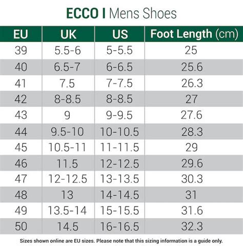 Ecco Shoe Size Chart Us Germany Save 56