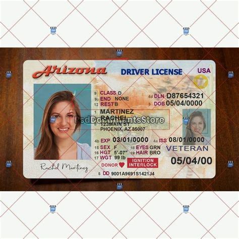 Nevada Driver License Psd Template Psd Documents Store