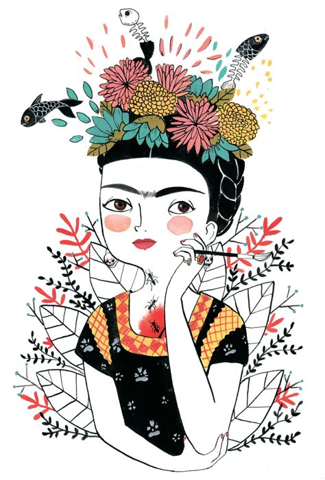 Tinta sobre papel 12,3 x 11 cm. Frida Kahlo Clipart at GetDrawings | Free download