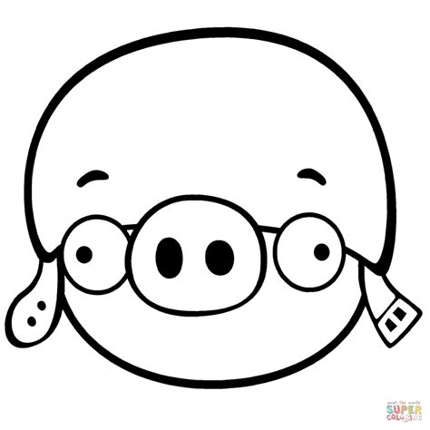 Angry birds is a popular game on your phone or ipad. Pig Face Coloring Pages at GetColorings.com | Free ...
