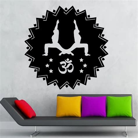 Dctal Yoga Club Sticke Tai Chi Decal Posters Om Vinyl Wall Decals