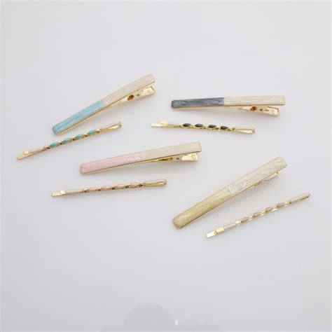 Color Epoxy Decorated Bobby Pin Hair Clip Set Women Hair Accessory Bobby Pin Hairstyles Unique
