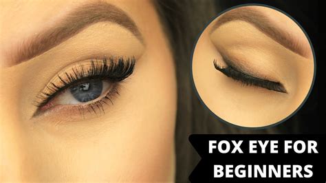 How To Fox Eye Makeup For Beginners Drugstore Youtube