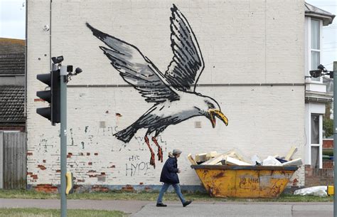 A Great British Spraycation Banksys New Seaside Murals Lifestyleinq