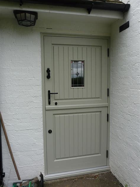 Stable Door With Bevel Leaded Glass Detail Timber Front Door Timber