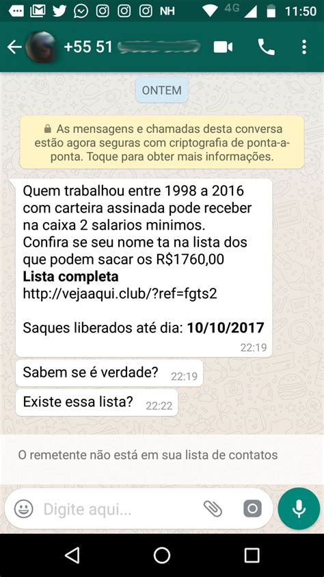 Mas, como efetuar a consulta? Mensagem sobre liberação de FGTS é golpe, confirma Caixa ...