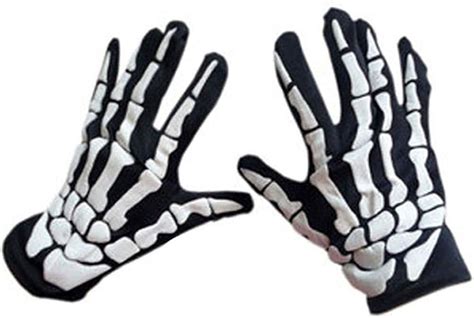 Yuknico Motorcycle Gloves Halloween Cool Unisex Gloves Horror Skull