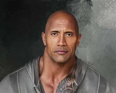 Dwayne The Rock Johnson Painting By Jordan Blackstone Pixels