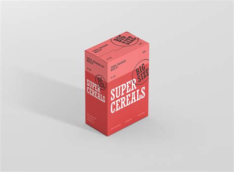 Download Cereals Box Mockup Big Size - Premium and Free Mockups
