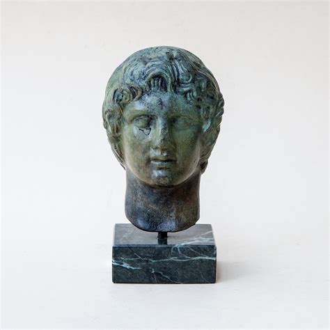 Alexander The Great Bust Metal Bronze Sculpture King Of Ancient Greek