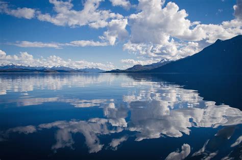 Free Picture Landscape Mountains Clouds Lake Nature Reflection