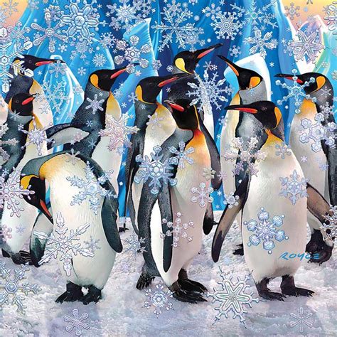Double sided puzzles add another layer of complexity and fun than single sided puzzles! Royce McClure Penguins, 500 Pieces, Buffalo Games | Puzzle ...