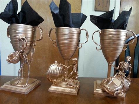Trunk-R-Treat Trophies for Best Chili, Best Carved Pumpkin and Best Car