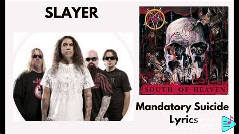 Slayer Mandatory Suicide Lyrics Youtube