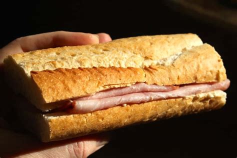 Simplest Is Best French Ham And Butter Baguette Sandwich Jambon
