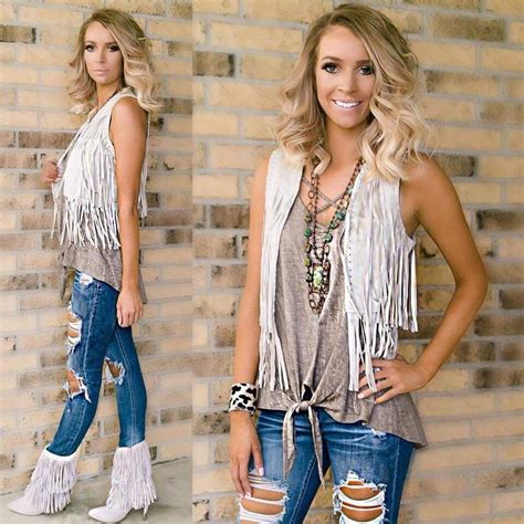 The Lace Cactus 🌵 Country Girls Outfits Cowgirl Outfits Vest Outfits