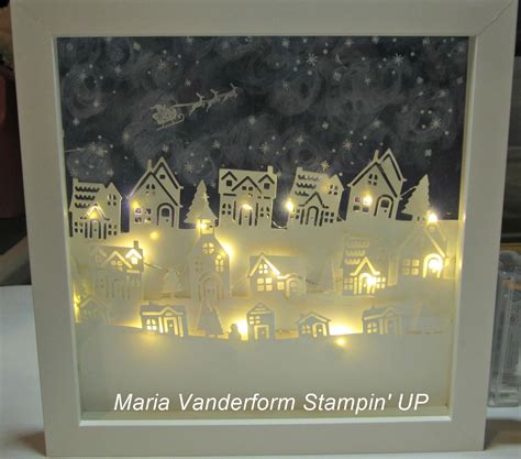 Crafty Maria's Stamping World: Hearts Come Home Lighted Shadow Box - a case