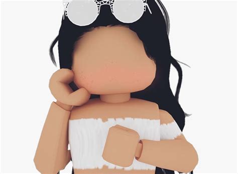 Roblox Avatar Girls With No Face Roblox Girl Gfx Png Cute