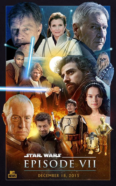 Fan Made Star Wars Episode Vii Poster Brings The Cast Together