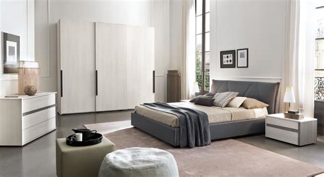 Made In Italy Leather Contemporary Bedroom Sets With