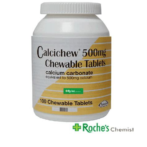 Calcichew Calcium Carbonate Tablets 500mg X 100 For Bone Health From