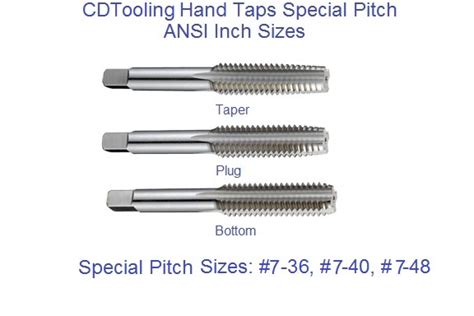 High Speed Steel Taps Unf Fine Thread Sizes Screw Thread Cutting Taper