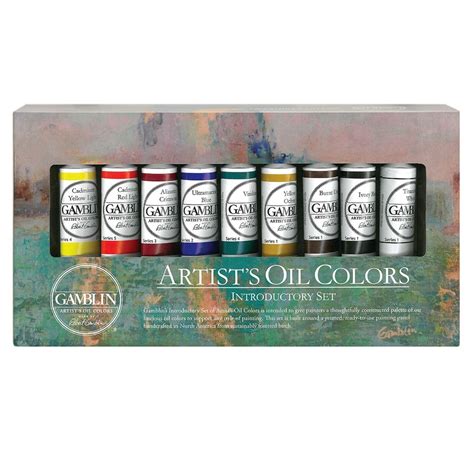 Gamblin Artist S Oil Colors Introductory Set Of Ml With Painting