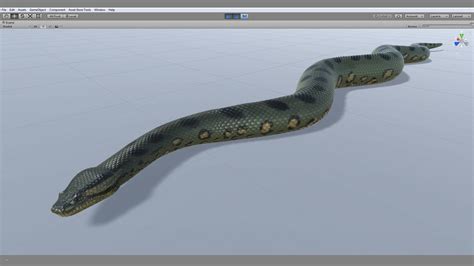 Animated Green Anaconda 3d Model By Dibia Digital