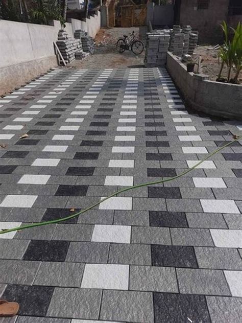 Concrete Rectangular Outdoor Interlocking Paver Block For Pavement
