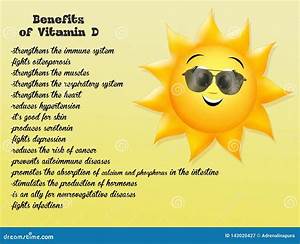 The Benefits Of Exposure To The Sun For Vitamin D Stock Illustration